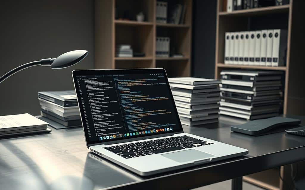 A well-organized machine learning repository on a sleek metal desk, illuminated by soft, directional lighting. In the foreground, a laptop displays intricate code and data visualizations. Behind it, a stack of carefully curated datasets in pristine condition. In the background, a minimalist bookshelf holds a selection of technical manuals and reference materials. The overall atmosphere is one of focused productivity, inviting the viewer to dive deep into the world of AI and data science experimentation. A well-organized machine learning repository on a sleek metal desk, illuminated by soft, directional lighting. In the foreground, a laptop displays intricate code and data visualizations. Behind it, a stack of carefully curated datasets in pristine condition. In the background, a minimalist bookshelf holds a selection of technical manuals and reference materials. The overall atmosphere is one of focused productivity, inviting the viewer to dive deep into the world of AI and data science experimentation.