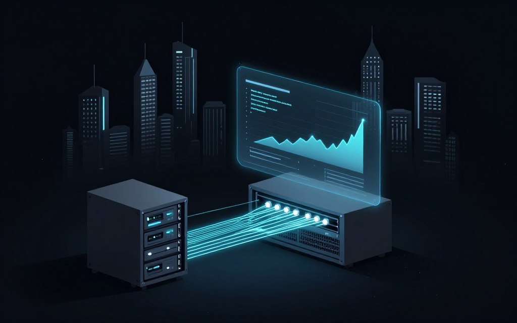 A high-tech digital landscape illustrating the concept of data restoration without losing updates. In the foreground, a stylized server rack, showcasing luminous data streams flowing seamlessly between nodes, symbolizing recent updates being preserved. The middle layer features a holographic user interface, displaying graphs and lines of code, emphasizing data integrity. The background consists of a futuristic cityscape with glowing skyscrapers, representing advanced technology in cybersecurity. Soft glow accents highlight key features, while clean lines and high contrast create a sleek, professional feel. The atmosphere is one of innovation and security, conveying a sense of reliability and protection against cyber threats.